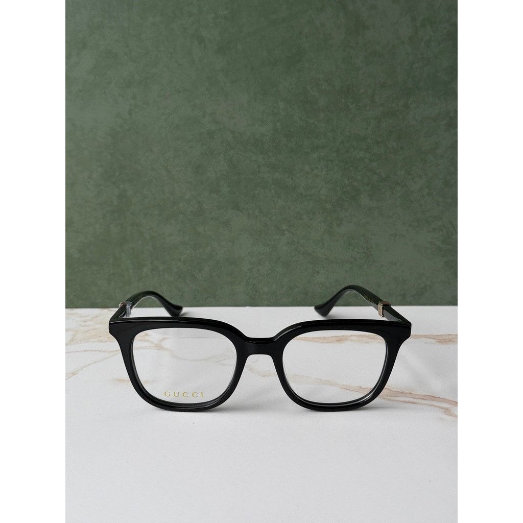 Gucci NEW Gucci GG1497O Black Square Unisex Eyeglasses Frames Size ONE SIZE - 3 Thumbnail
