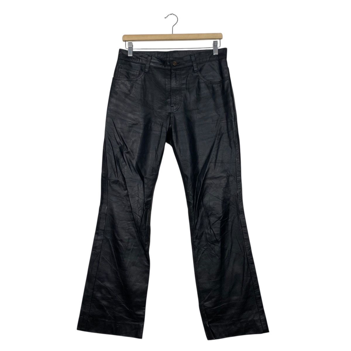 Leather Vintage Leather flare pant Size US 30 / EU 46 - 1 Thumbnail