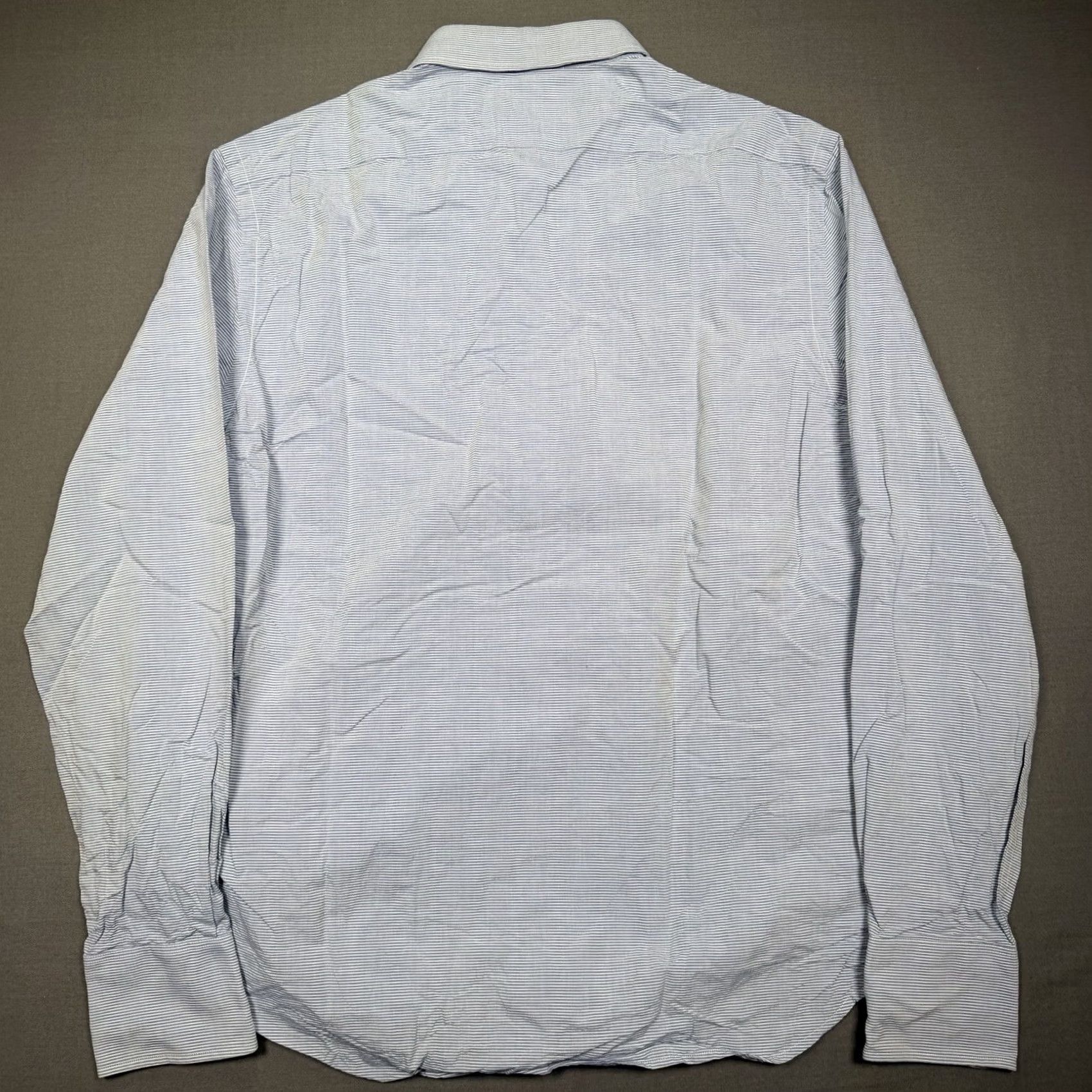 Vintage Rag And Bone Shirt Men’s 16.5 Saks Fight Avenue Cotton Striped Long Sleeve Blue Size US XL / EU 56 / 4 - 5 Thumbnail