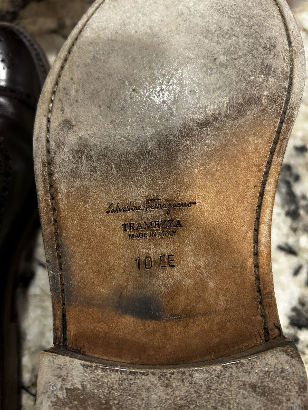 Salvatore Ferragamo Salvatore Ferragamo Leather Brogues Size US 10 / EU 43 - 3 Thumbnail