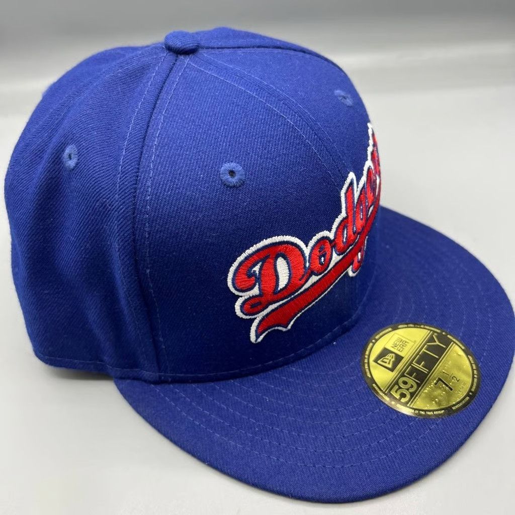 New Era Los Angeles LA Dodgers Hat Men 7 1/2 59Fifty New Era Fitted Size ONE SIZE - 3 Thumbnail