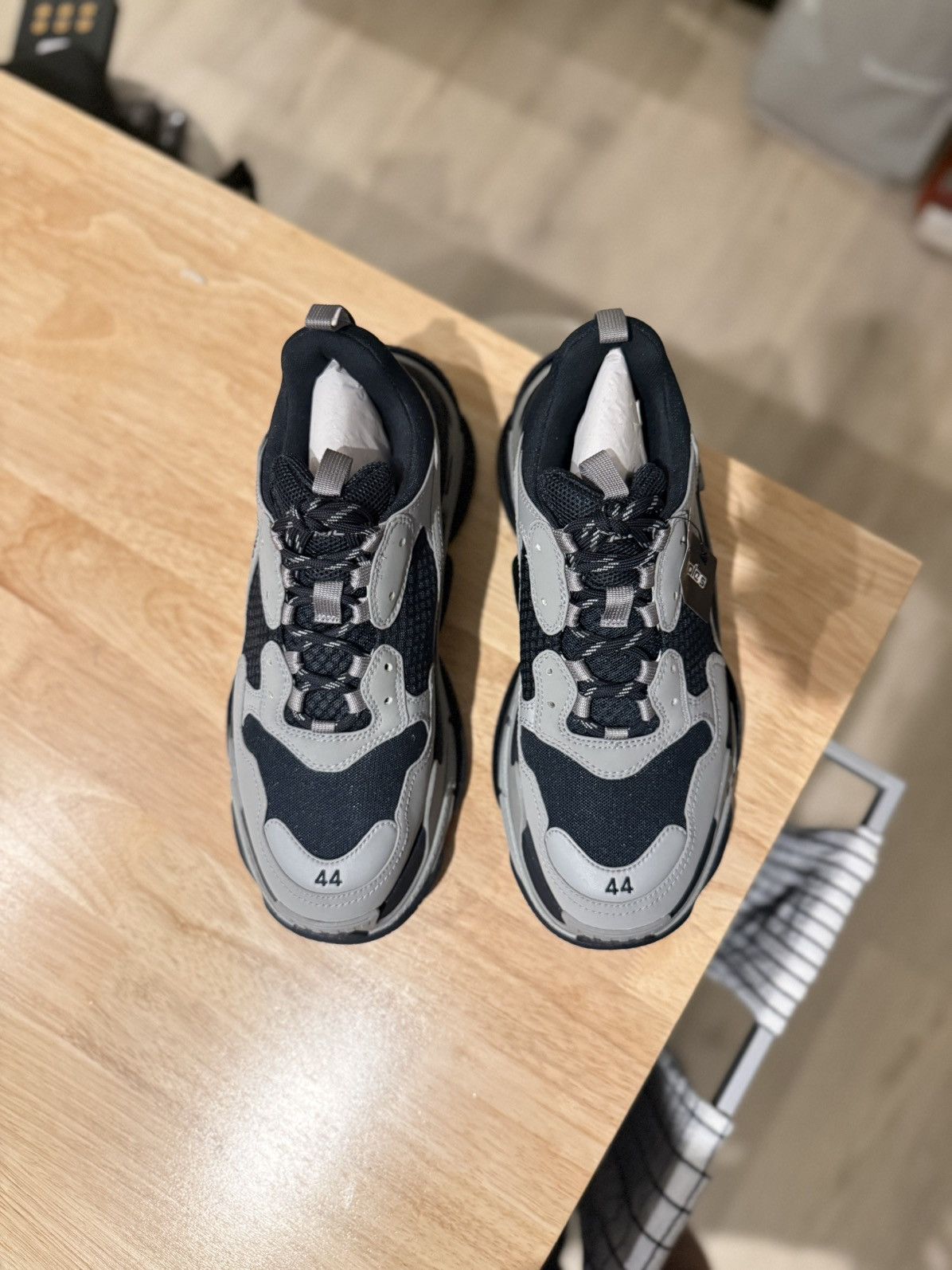 Balenciaga Triple S Gray Black Brand New