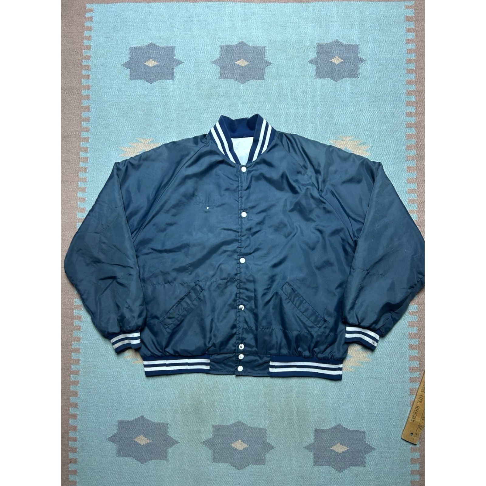 Vintage VINTAGE 80s Satin Jacket South End Little League Baseball Bay City Michigan XL Jacket Men Womens? Size US XL / EU 56 / 4 - 6 Thumbnail