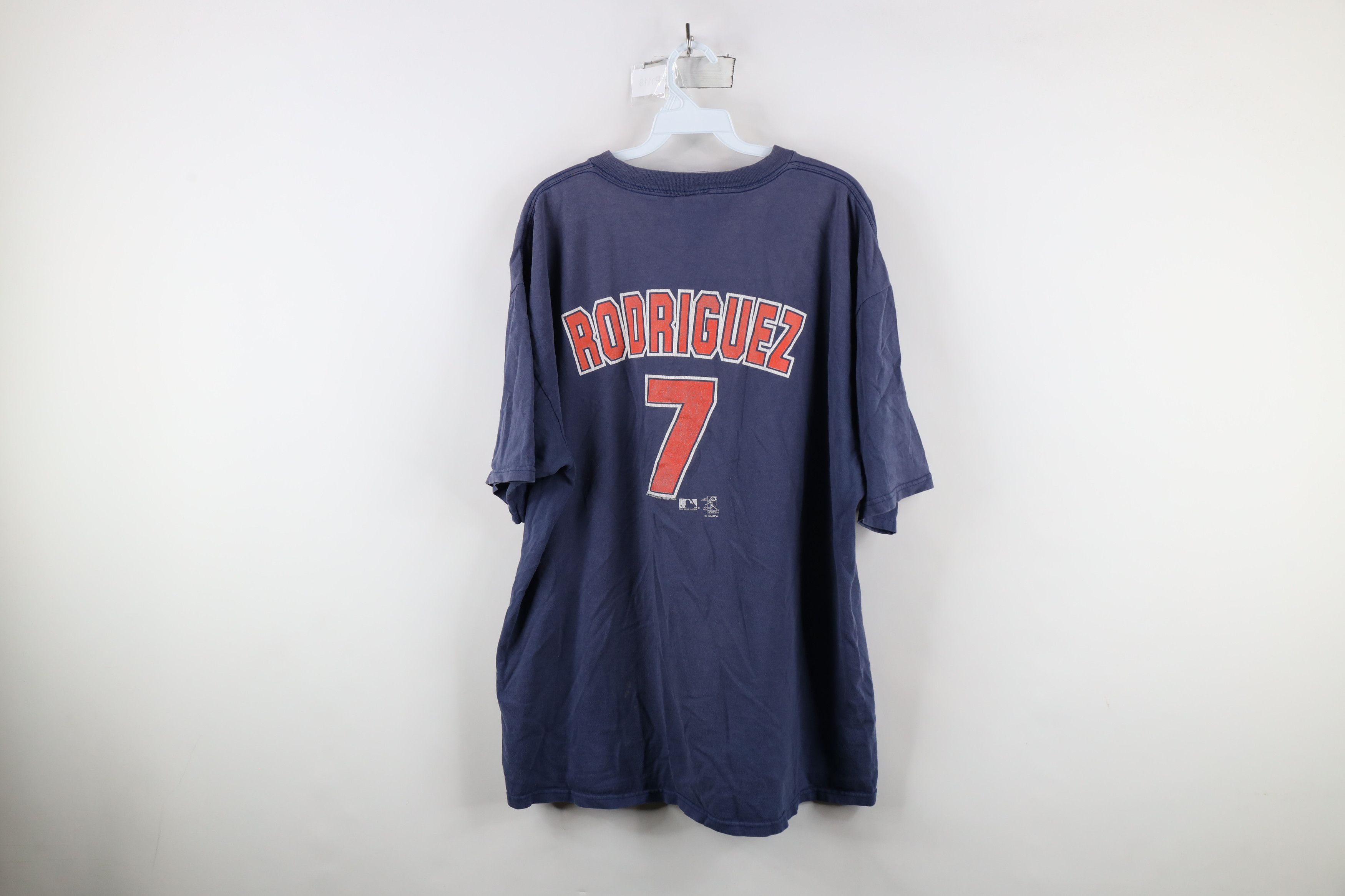 Vintage Vintage Y2K 2004 Pudge Rodriguez Detroit Tigers T-Shirt Blue Size US XL / EU 56 / 4 - 13 Thumbnail