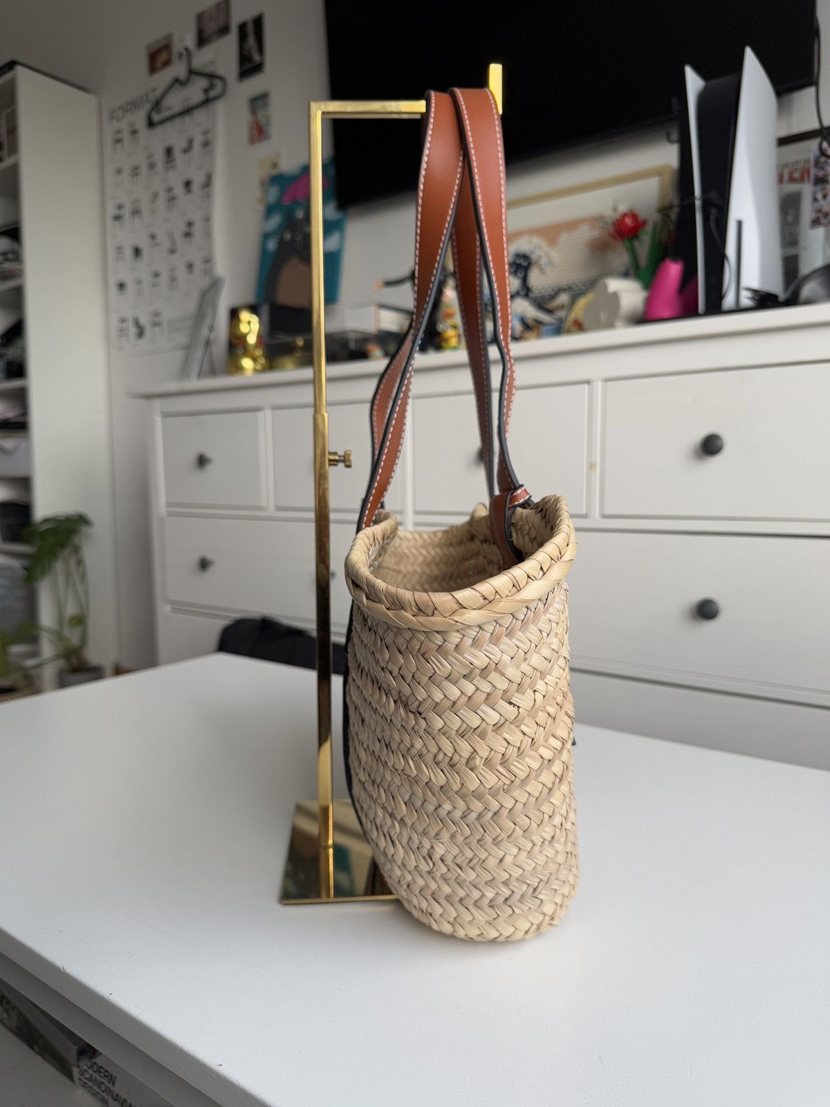 Designer × Loewe Loewe big logo basket bag designer luxury old money summer Size ONE SIZE - 9 Thumbnail