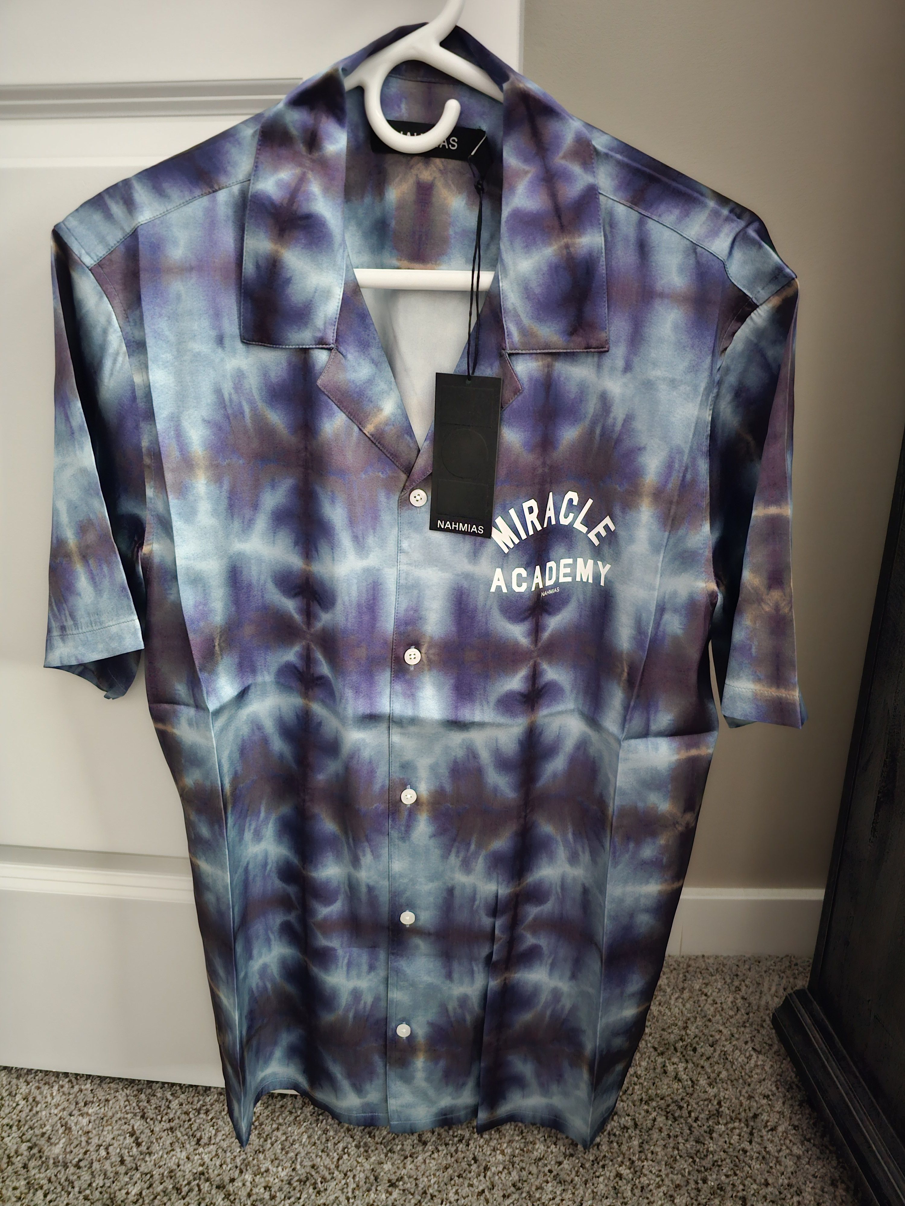 Nahmias Nahmias Tye Dye Miracle Academy Silk Shirt Size US M / EU 48-50 / 2 - 1 Thumbnail