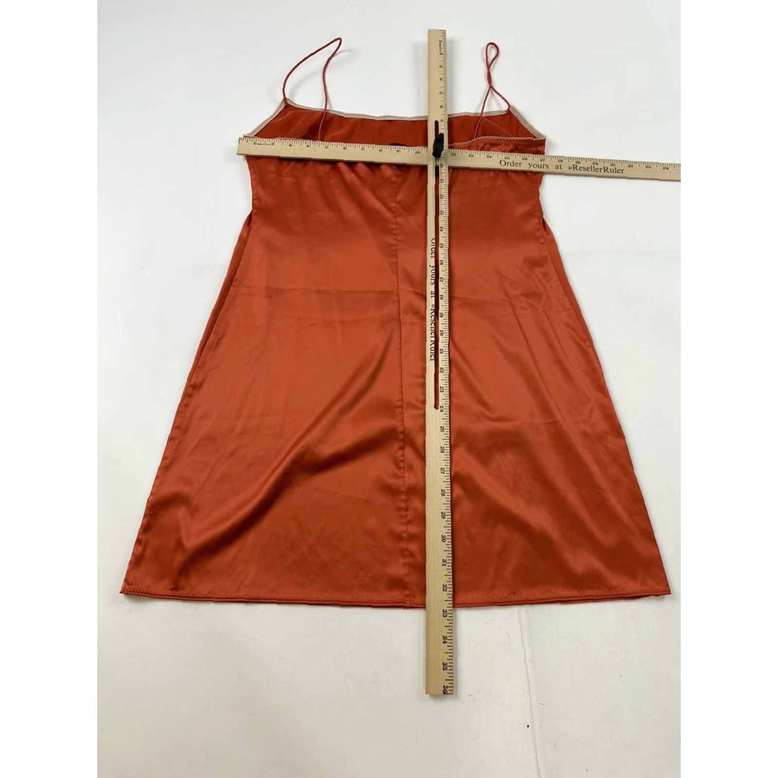 Elie Tahari Elie Tahari Slip Dress Women’s 10 Rust Orange Short Dress Womens 10 Slip Dress Size 32" / US 10 / IT 46 - 5 Thumbnail