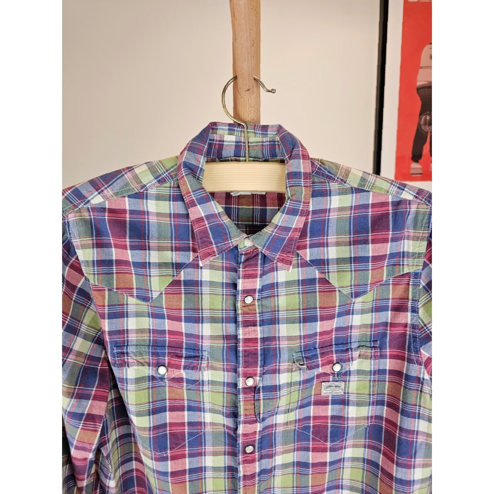 Ralph Lauren DENIM SUPPLY RALPH LAUREN POLO PLAID WESTERN COTTON SHIRT L 18 23 28 31 INCH MULTICOLOR Mens Size US L / EU 52-54 / 3 - 2 Thumbnail