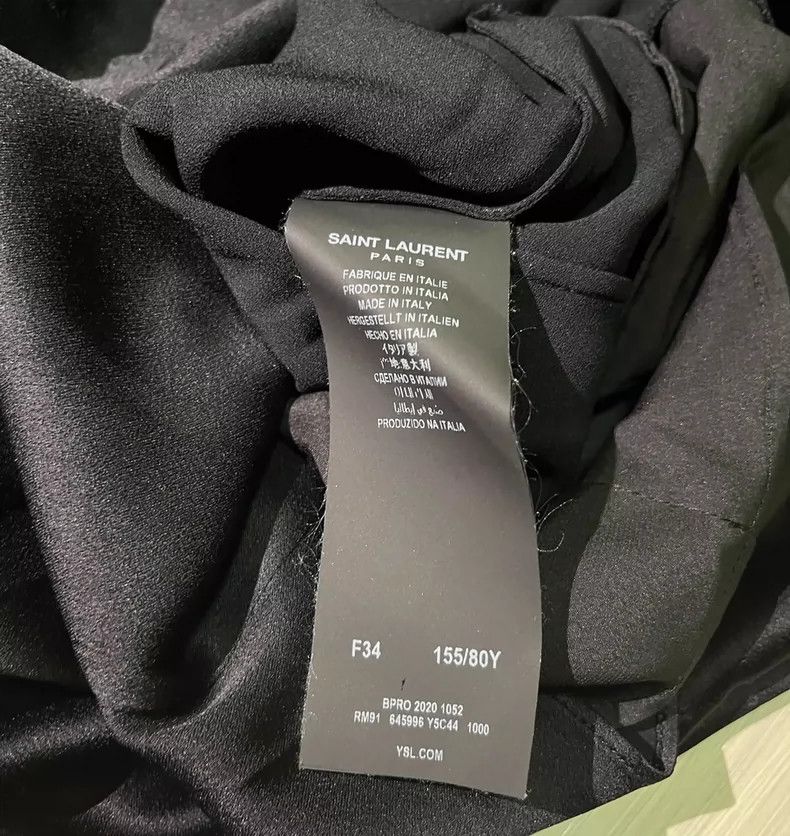 Saint Laurent Paris Saint Laurent Paris Slant Shoulder T-shirt Size XXS / US 00 / IT 34 - 4 Thumbnail