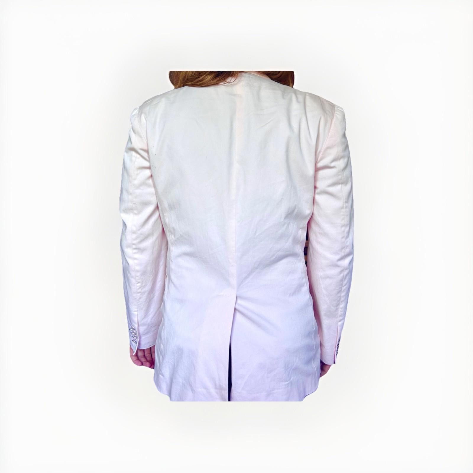 Dolce & Gabbana Dolce & Gabbana Italy Pink Blazer Men 2-Button Logo Buttons Size 38R - 2 Thumbnail