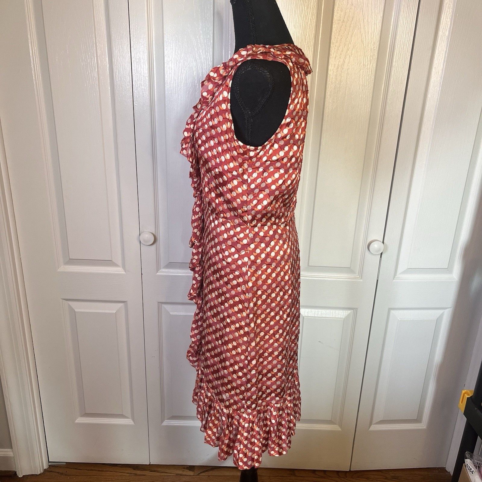 Tory Burch Tory Burch Janetta Silk Blend Sleeveless Dress Sz 6 Ruffle Size M / US 6-8 / IT 42-44 - 4 Thumbnail