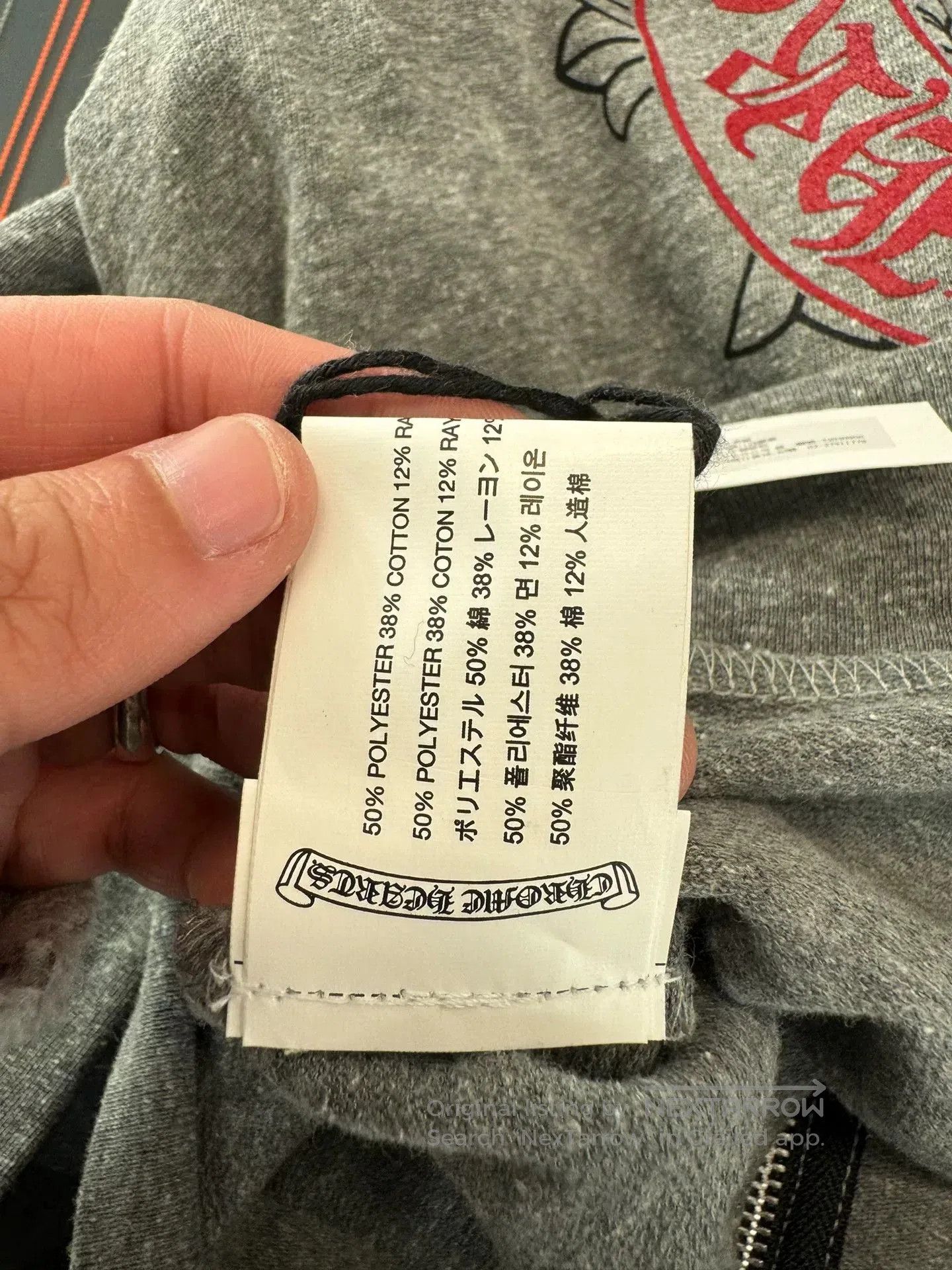 Chrome Hearts Chrome Hearts Gray Cross Zip Hoodie. Size US M / EU 48-50 / 2 - 7 Thumbnail