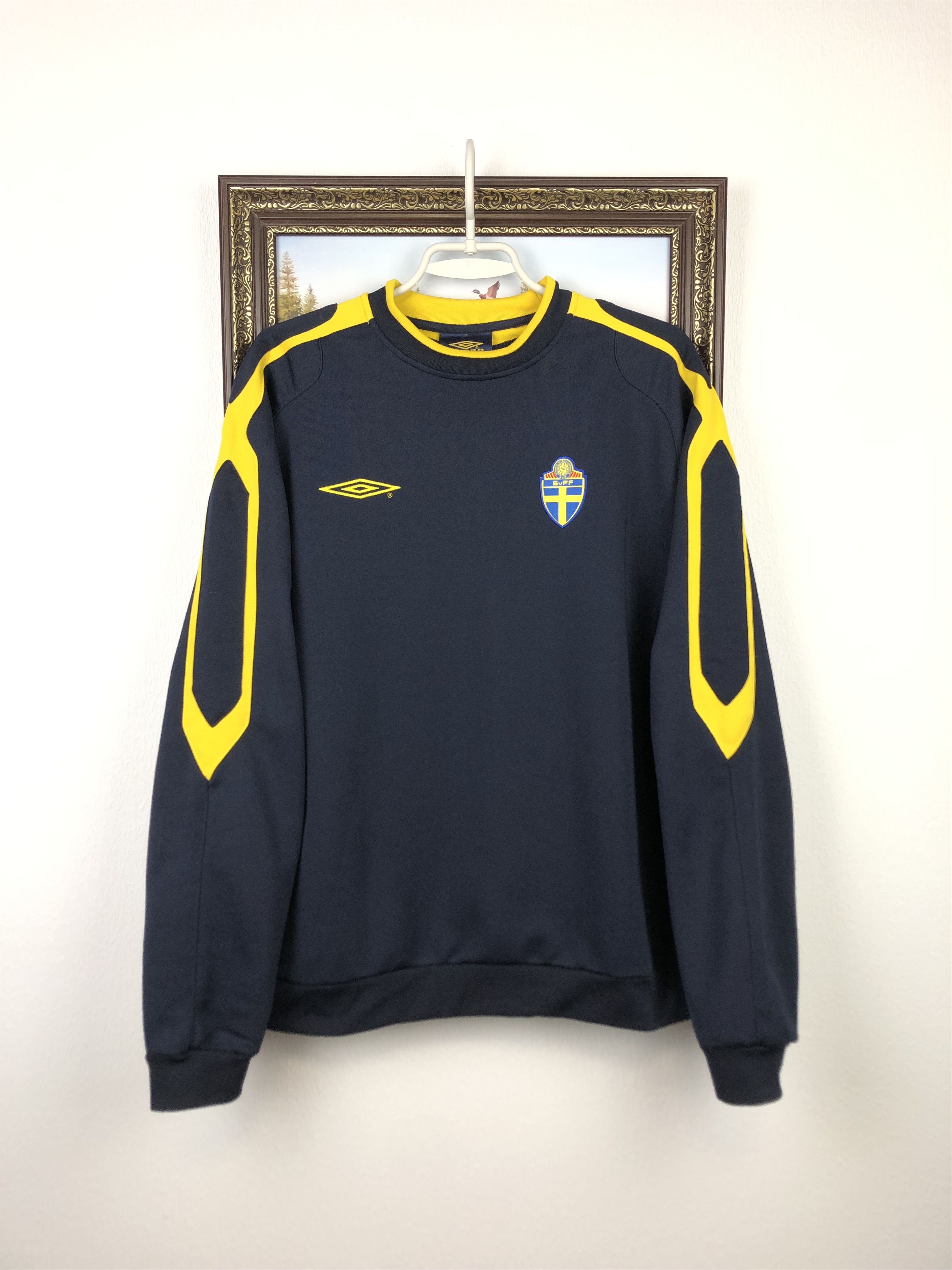 Umbro × Vintage Vintage Umbro Sweden Football Suit Jacket Pants Track Soccer Size US L / EU 52-54 / 3 - 2 Thumbnail