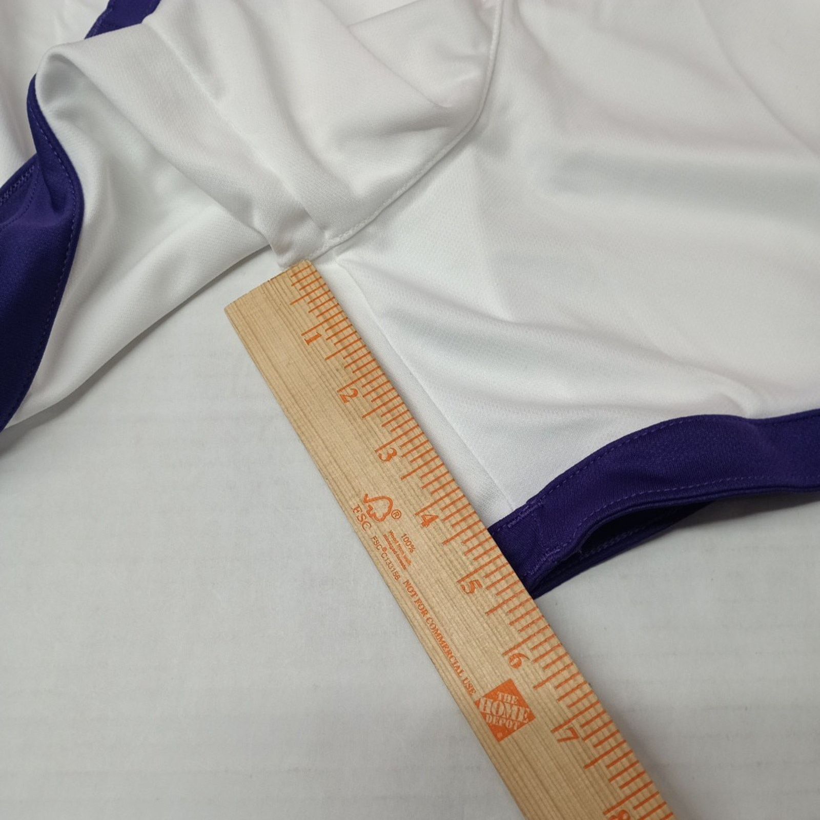 Nike Nike Team Dri-Fit Shorts Women's Size XL White Purple Trim Size 36" / US 14 / IT 50 - 2 Thumbnail