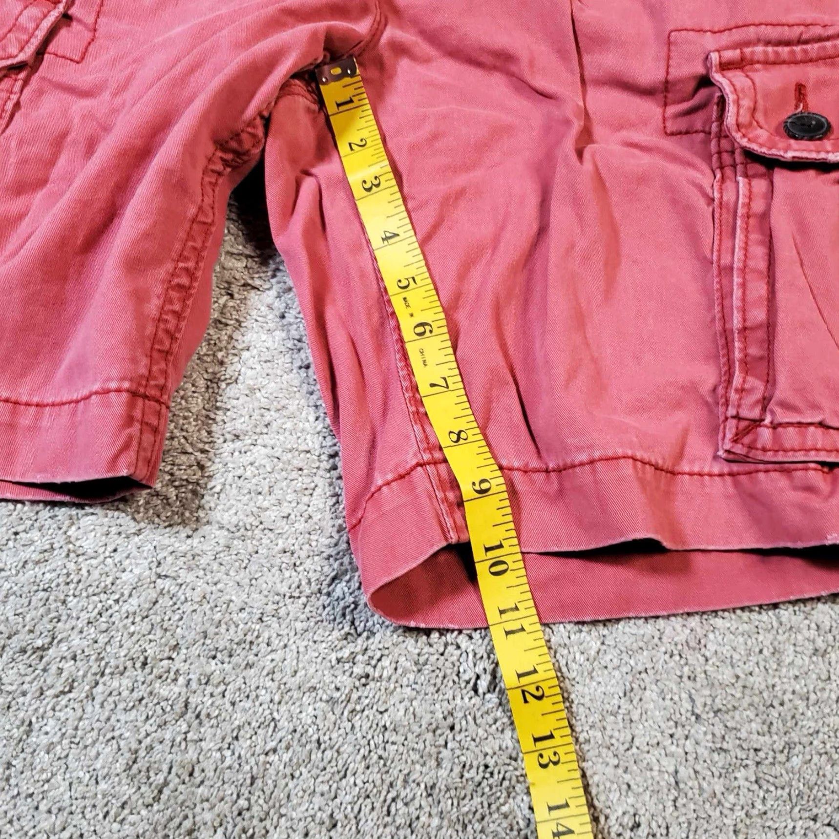 American Eagle Outfitters VINTAGE American Eagle Outfitters Cargo Shorts Men’s 33 Orange Flat Front Belt Loops Casual 90s? Size US 33 - 6 Thumbnail