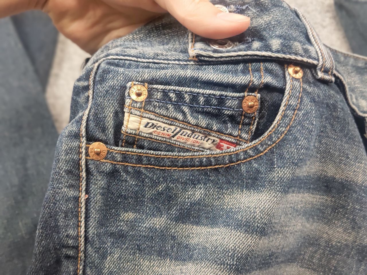 Diesel Vintage Diesel Belted low Rise jeans Flared bootcut Y2K Size 29" - 12 Thumbnail