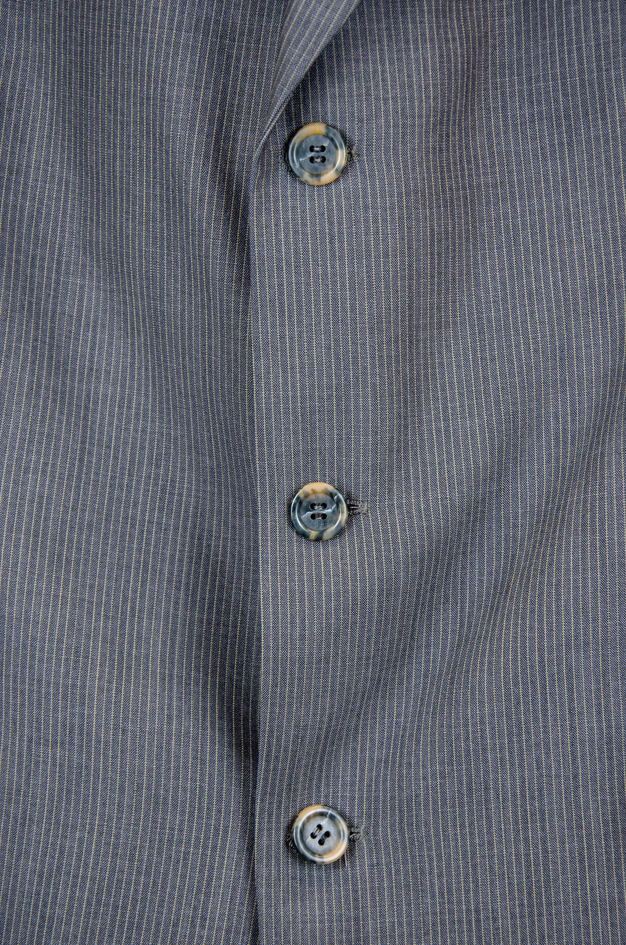 Yves Saint Laurent YSL Pour Homme Pinstripe Wool Suit - Size 26 Size 46R - 16 Thumbnail