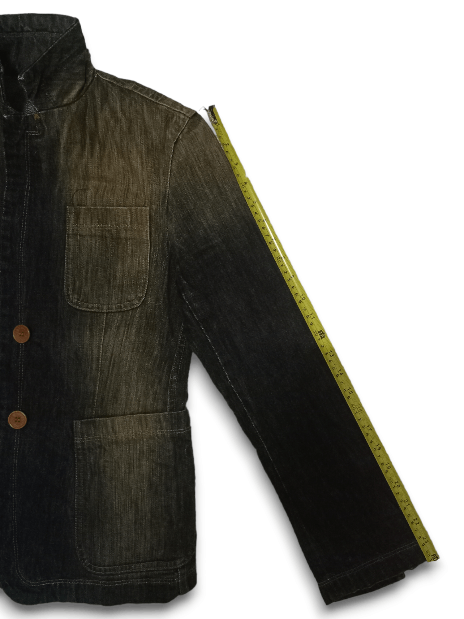 DKNY × Donna Karan Vintage DKNY Rusty Wash Denim Jacket Made in Italy Size M / US 6-8 / IT 42-44 - 9 Thumbnail