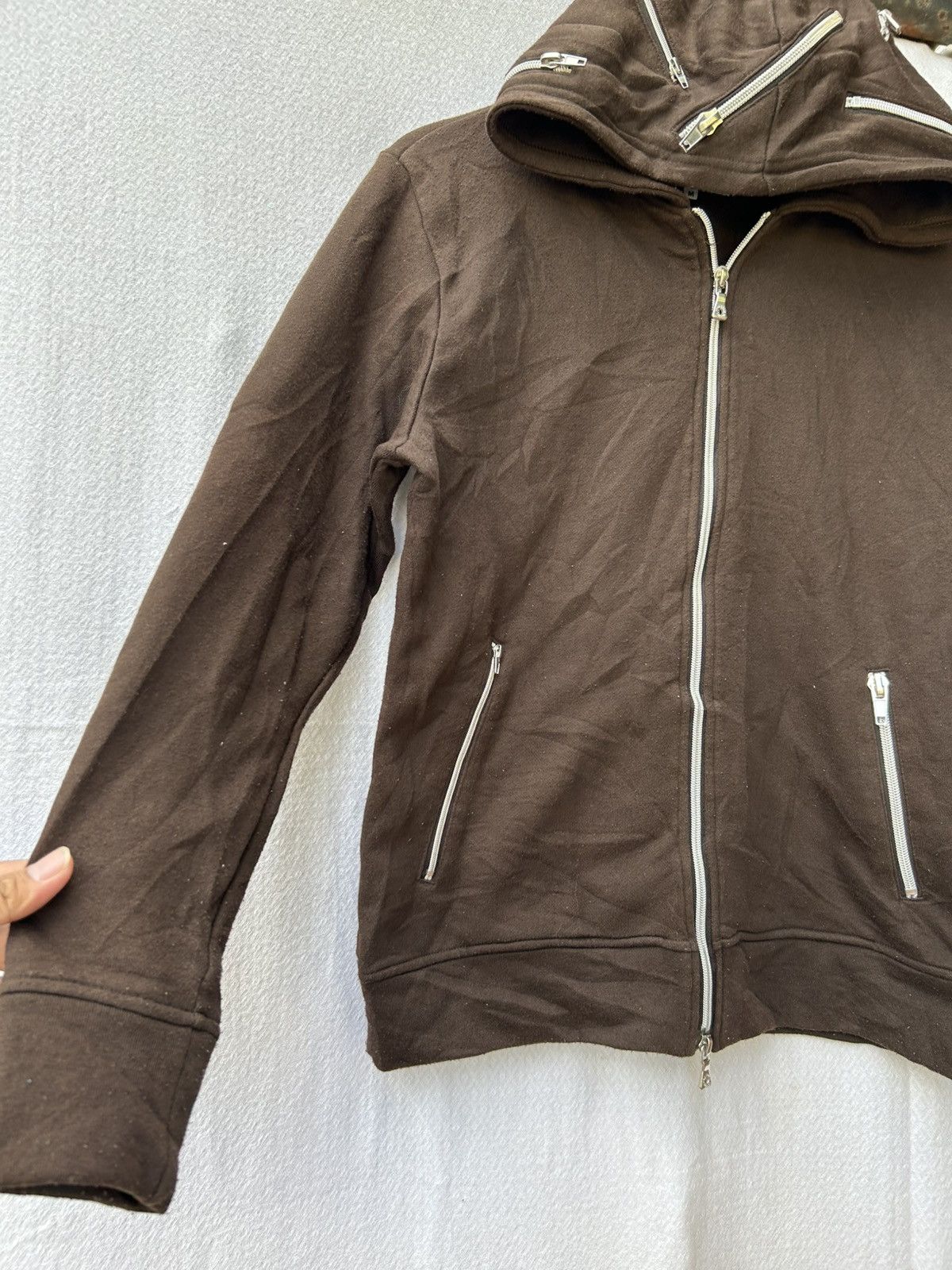 If Six Was Nine × Japanese Brand × Le Grande Bleu (L.G.B.) Semantic Design MultiZipper Hooded Sweatshirt Size US M / EU 48-50 / 2 - 5 Thumbnail