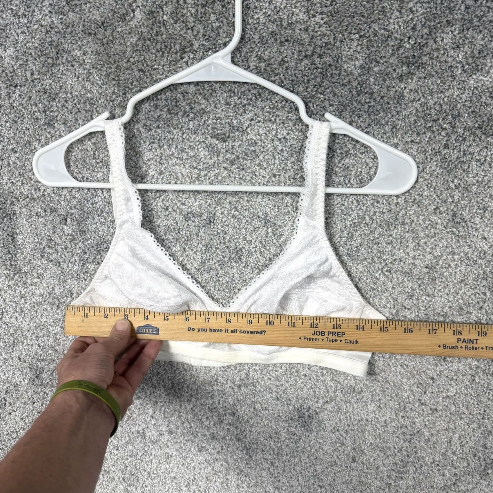 Vintage Playtex Cross Your Heart Bra 36B White Wireless Full Coverage Minimizer 4698 Size ONE SIZE - 6 Thumbnail