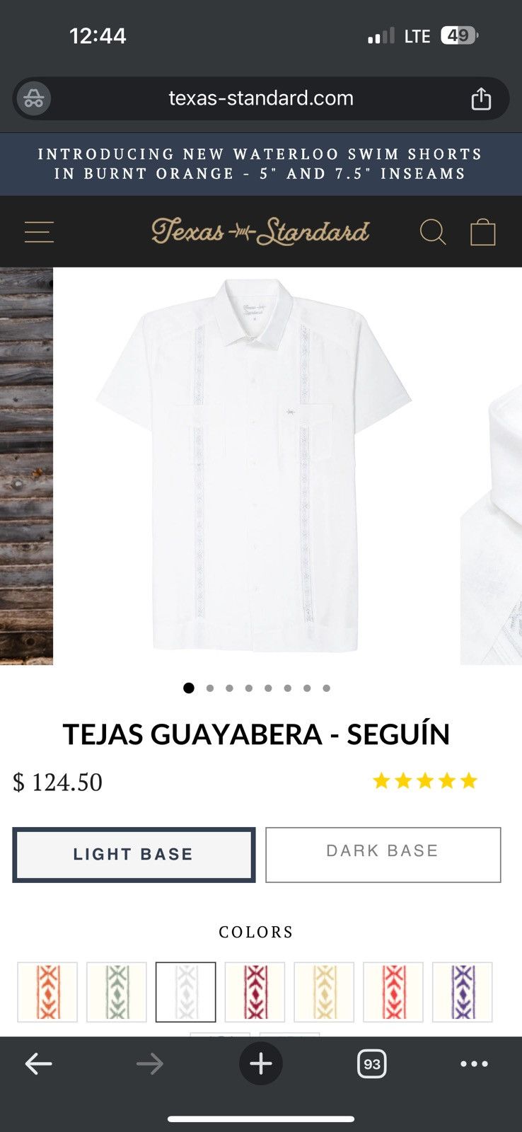 Other Texas standard GUAYABERA Size US M / EU 48-50 / 2 - 4 Thumbnail