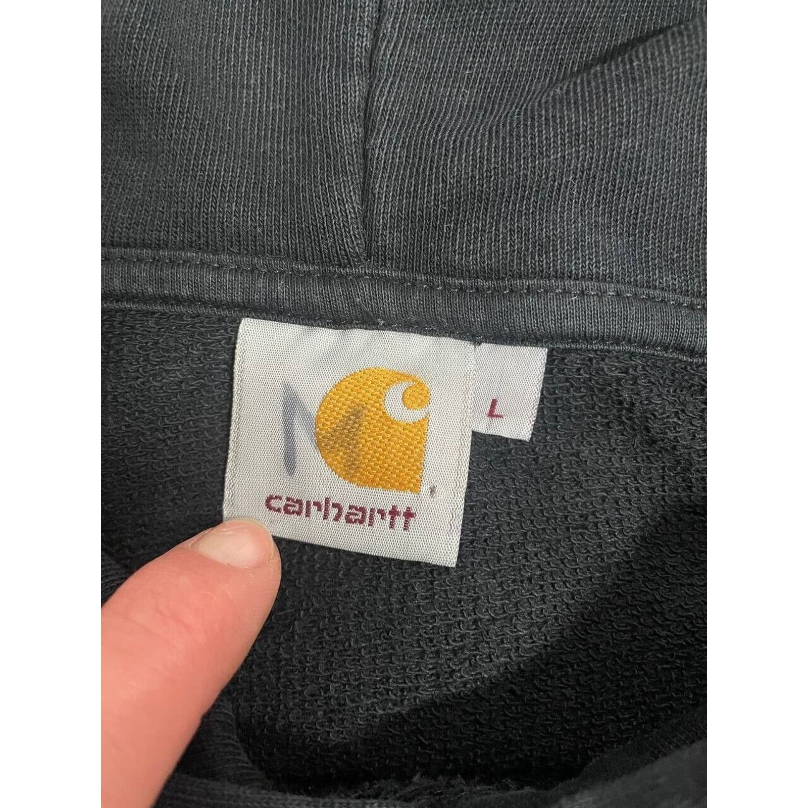 Carhartt × Vintage Vintage Carhartt Hoodie Logo Sweatshirt Cotton College L Size US L / EU 52-54 / 3 - 2 Thumbnail
