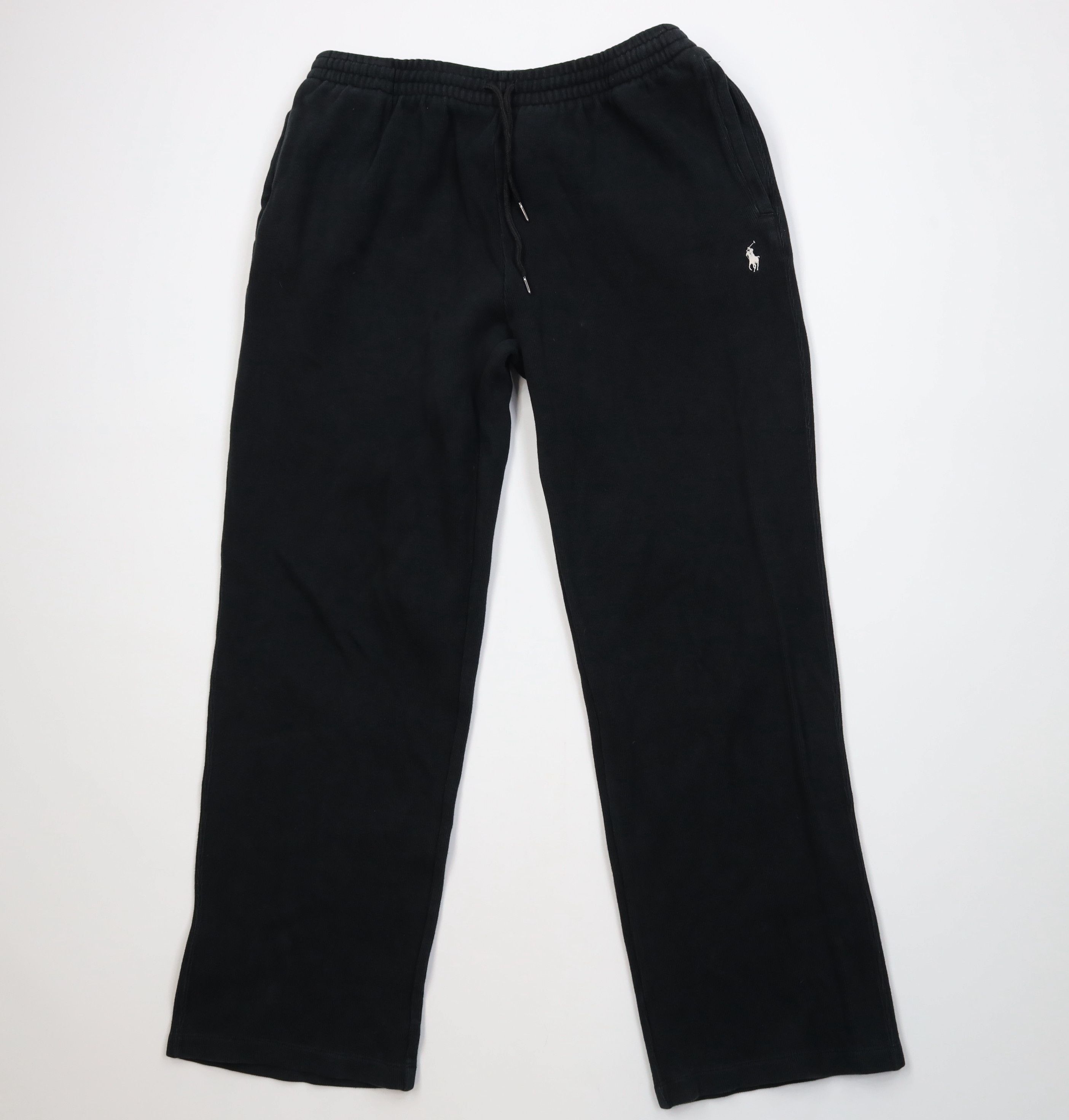 Polo Ralph Lauren Vintage 90s Ralph Lauren Ribbed Knit Wide Leg Sweatpants Size US 36 / EU 52 - 1 Thumbnail