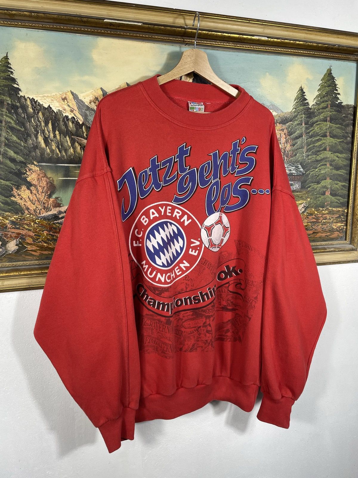 Other Retro Bayern Munich Soccer Crewneck Baggy Loose Boxy Size US XXL / EU 58 / 5 - 3 Thumbnail