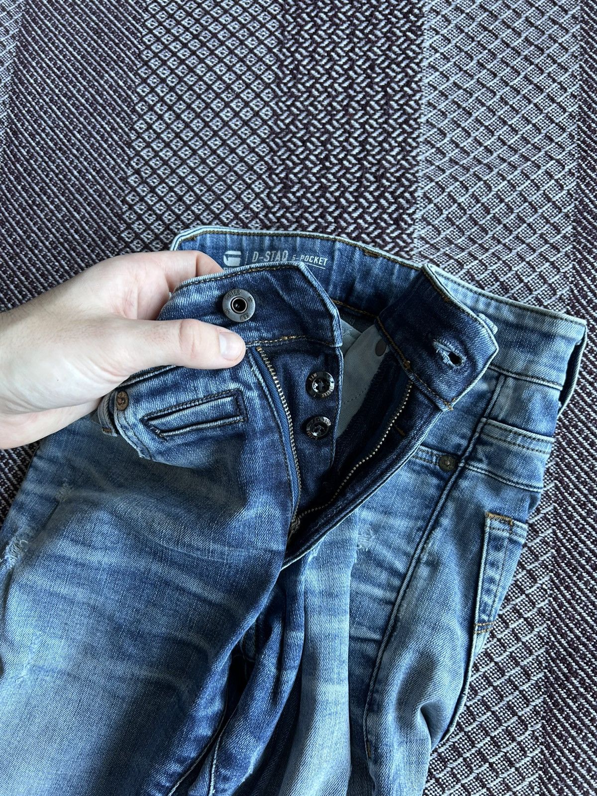 G-Star × Jean × Vintage G-star Raw D-STAQ 5-PKT Skinny Denim Jeans Size 28 x 32 Size US 28 / EU 44 - 10 Thumbnail