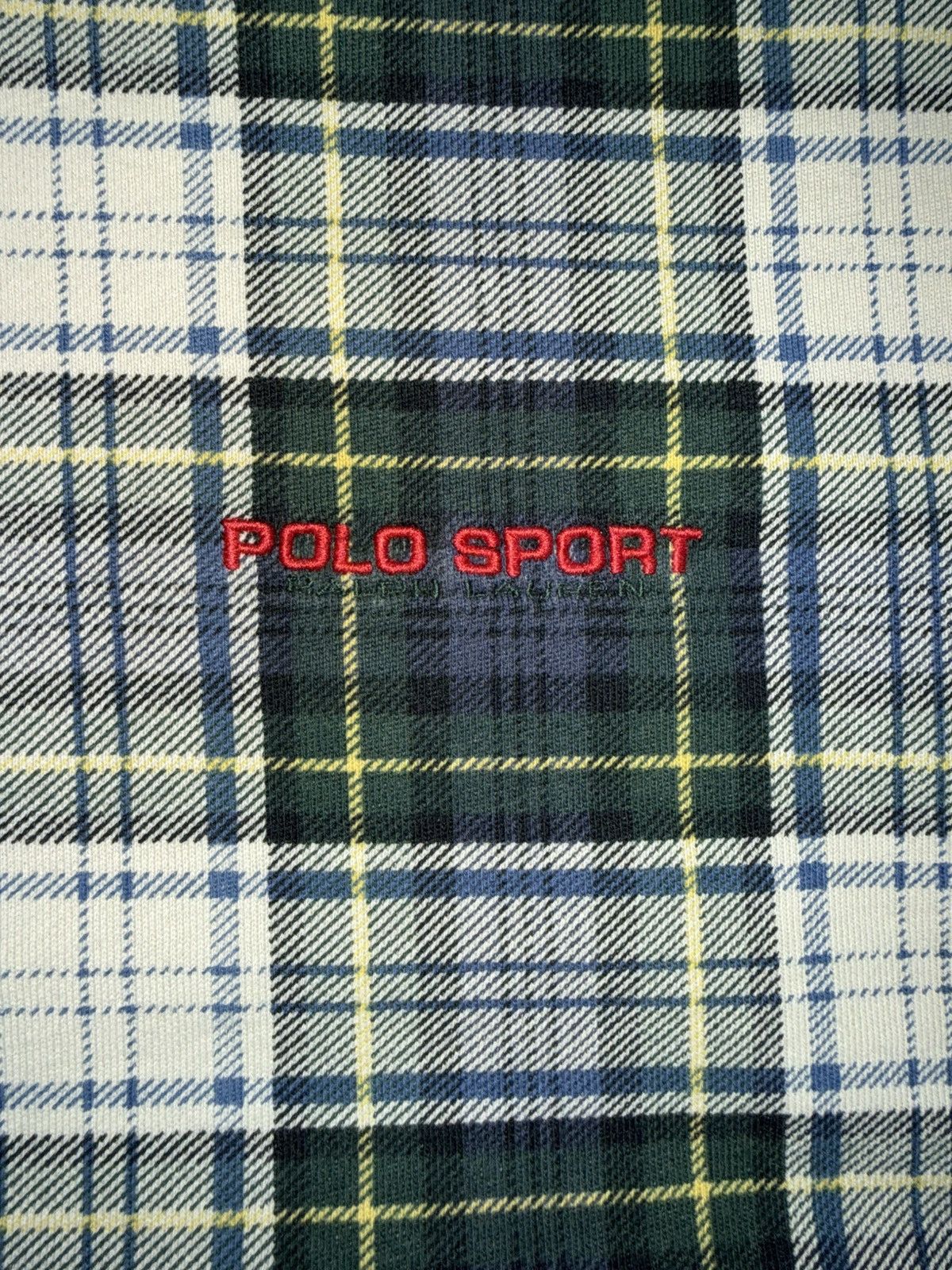 Polo Ralph Lauren Vintage Polo Sport Ralph Lauren Plaid Sweatshirt Size US L / EU 52-54 / 3 - 3 Thumbnail