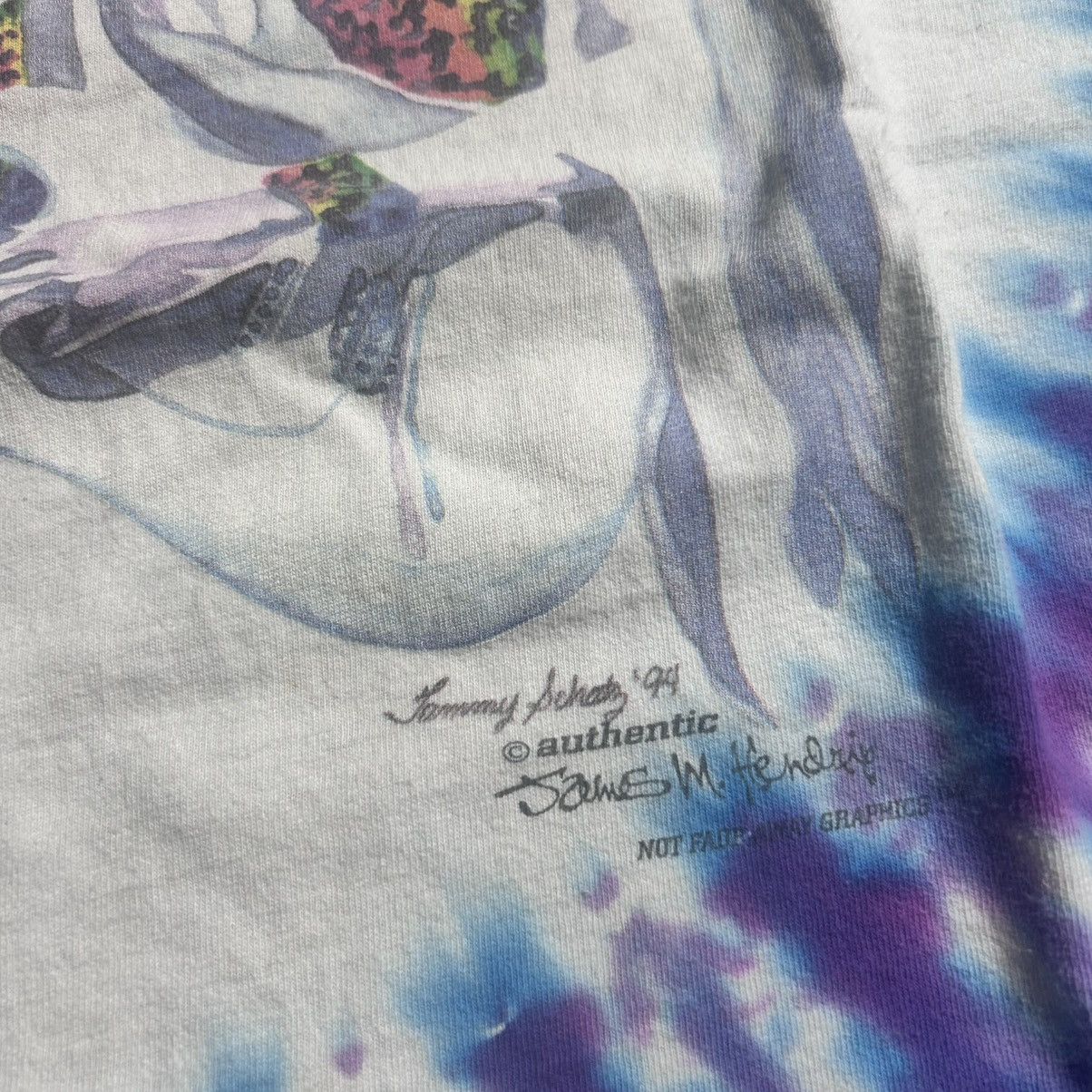 Jimi Hendrix Vintage 90s jimi hendrix tie dye band tee shirt Size US XL / EU 56 / 4 - 4 Thumbnail