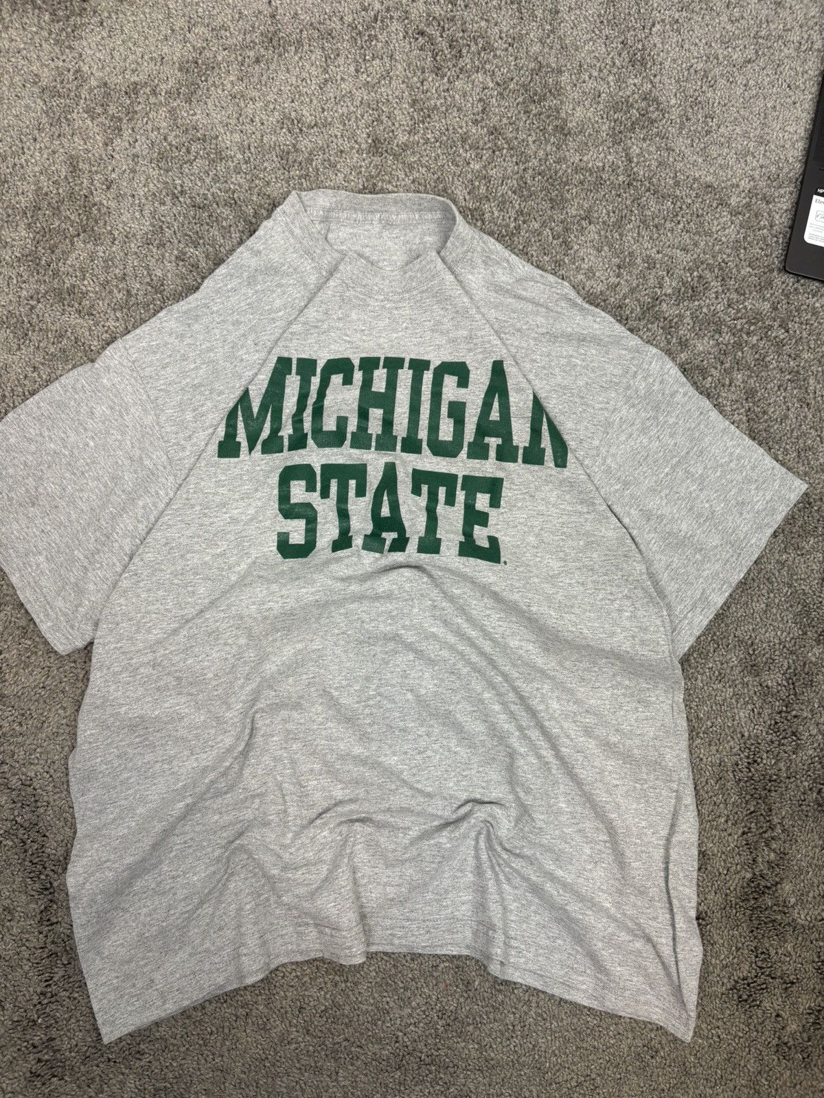 Vintage Gray msu michigan state spellout tshirt Size US L / EU 52-54 / 3 - 1 Thumbnail
