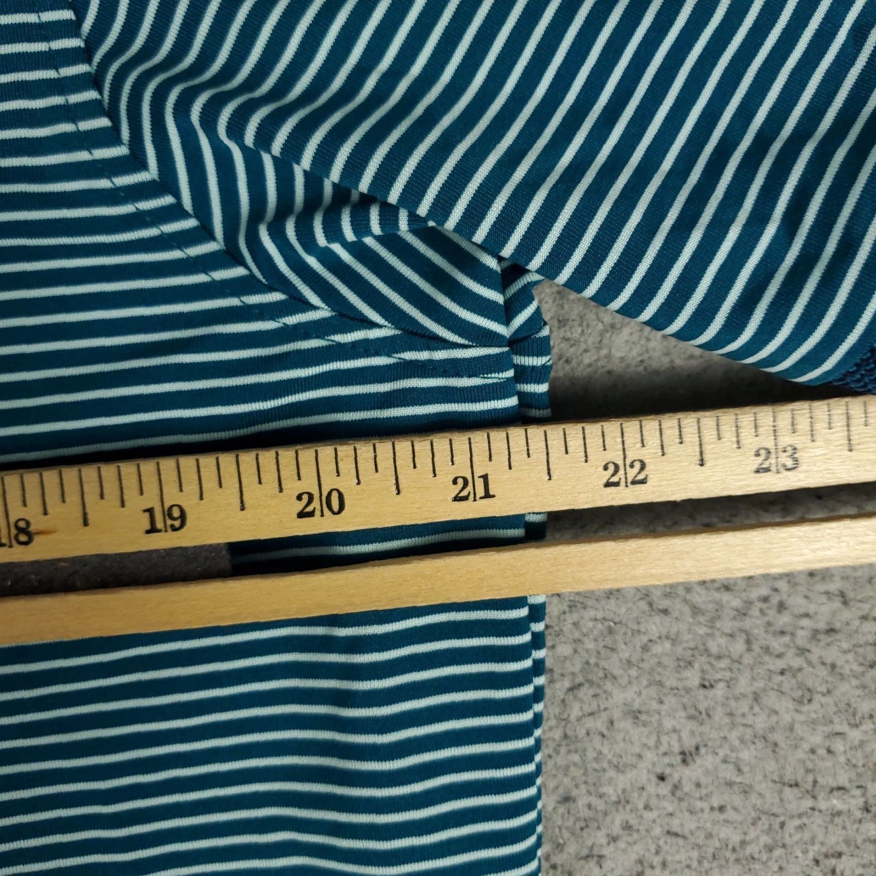 Vintage Greyson Polo Shirt Mens Size Medium Teal Striped Wolf Golf Casual Short Sleeve Polo Size US M / EU 48-50 / 2 - 6 Thumbnail