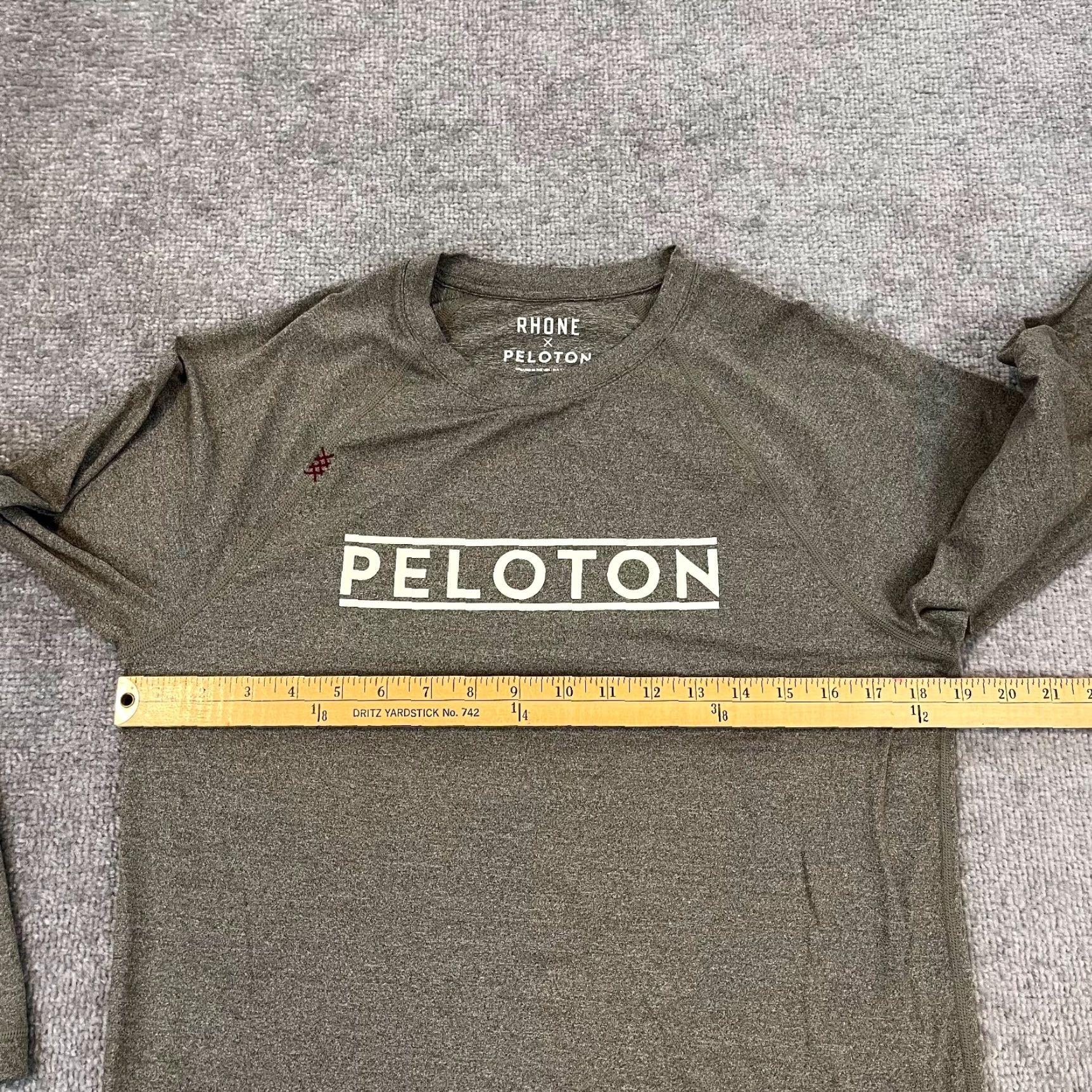 Rhone Rhone Shirt Mens Small Heather Brownish Gray Peloton Training Gym Casual Activewear Pullover Short Sleeve Crew Neck Size US S / EU 44-46 / 1 - 6 Thumbnail