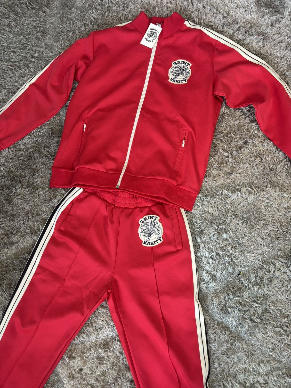 Saint Vanity Saint vanity red nylon track set Jacket + pants Large Size US L / EU 52-54 / 3 - 5 Thumbnail