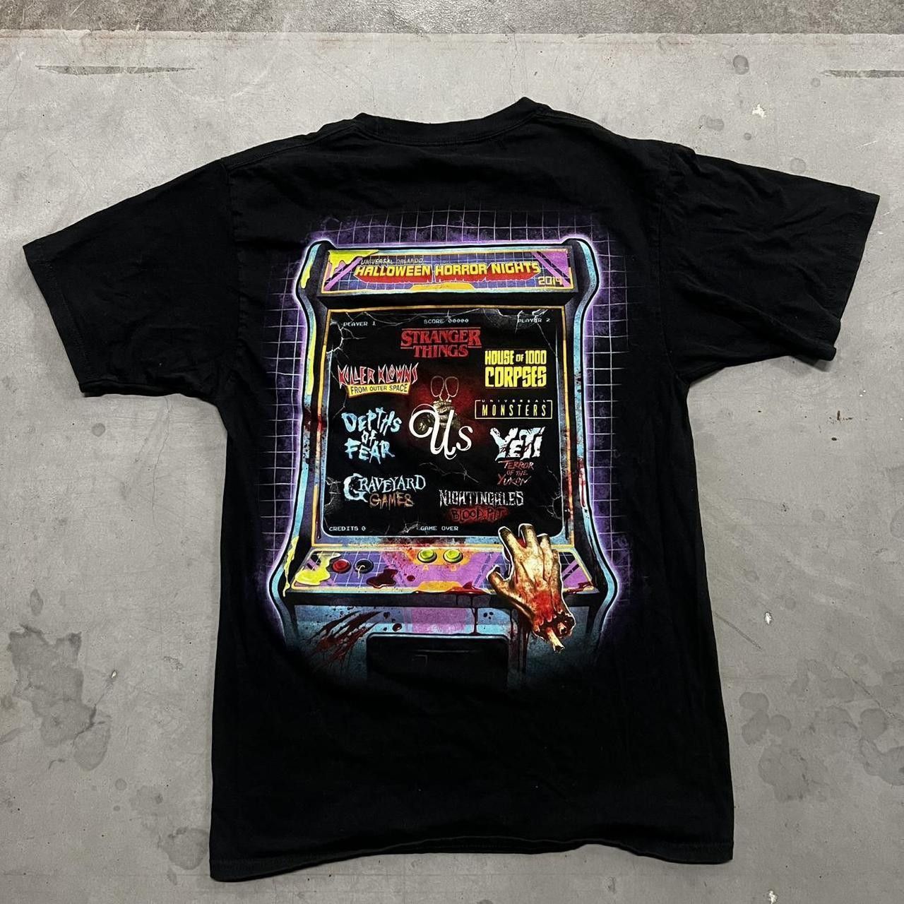 Universal Studios Crazy Vintage Y2K/2000s Halloween Horror Nights Maximum Screamage Stranger Things Graphic Tee! Size US S / EU 44-46 / 1 - 1 Thumbnail