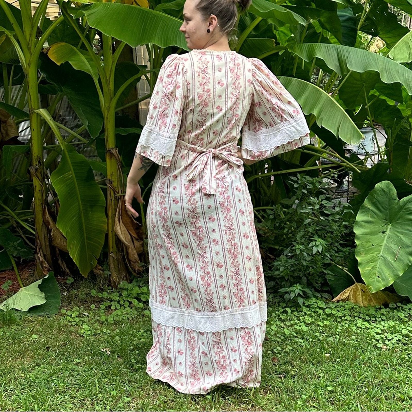 Vintage Vintage Jack Kramer 70’s Boho Maxi Dress Size S / US 4 / IT 40 - 6 Thumbnail