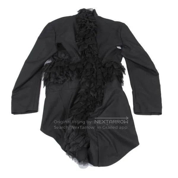 Comme des Garcons Comme des Garcons Black vintage lace blazer top Size S / US 4 / IT 40 - 3 Thumbnail