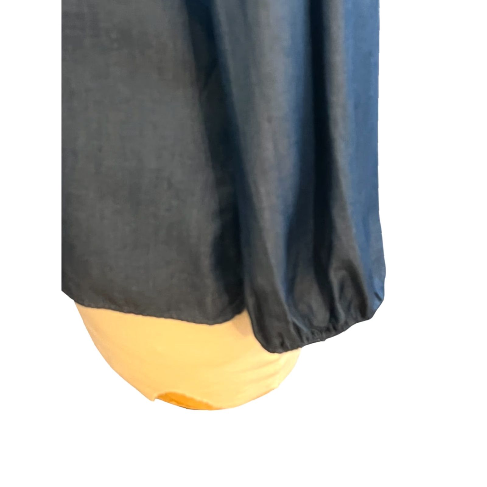 Massimo Dutti Massimo Dutti Blouse Shirt Tunic Linen Blue Balloon Sleeve V-Neck Size 4 Womens Size S / US 4 / IT 40 - 4 Thumbnail