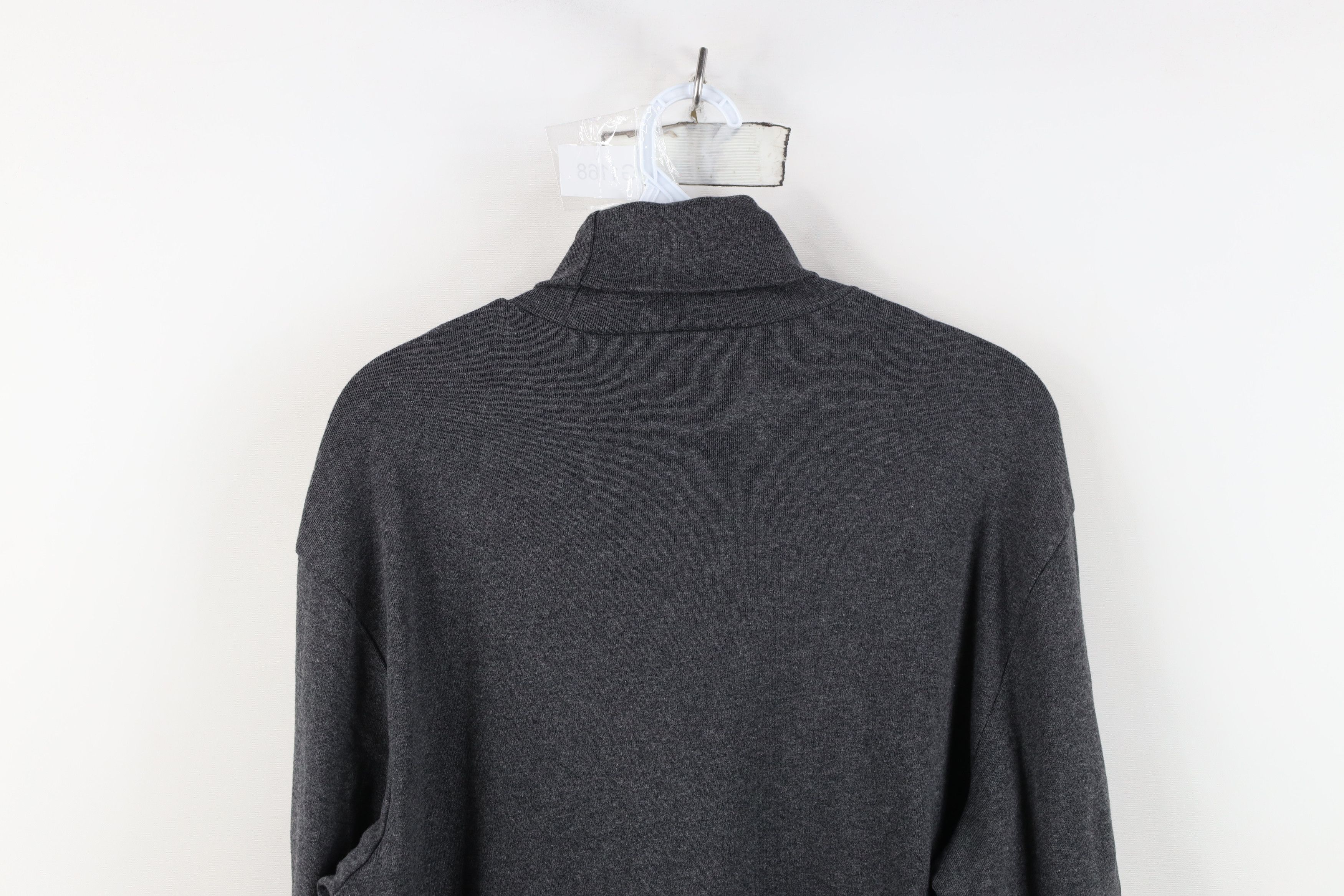 Gap Deadstock Vintage Y2K Gap Turtleneck T-Shirt Heather Gray Size US L / EU 52-54 / 3 - 9 Thumbnail