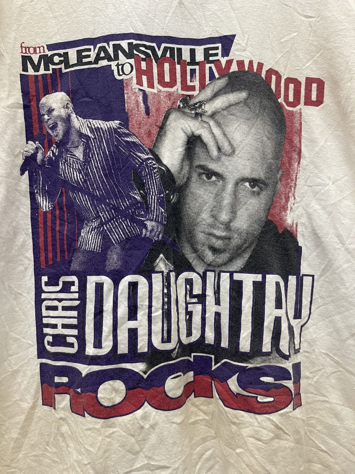 Band Tees Rare Vintage CHRIS DAUGHTRY Rocks Tee Size US XL / EU 56 / 4 - 2 Thumbnail