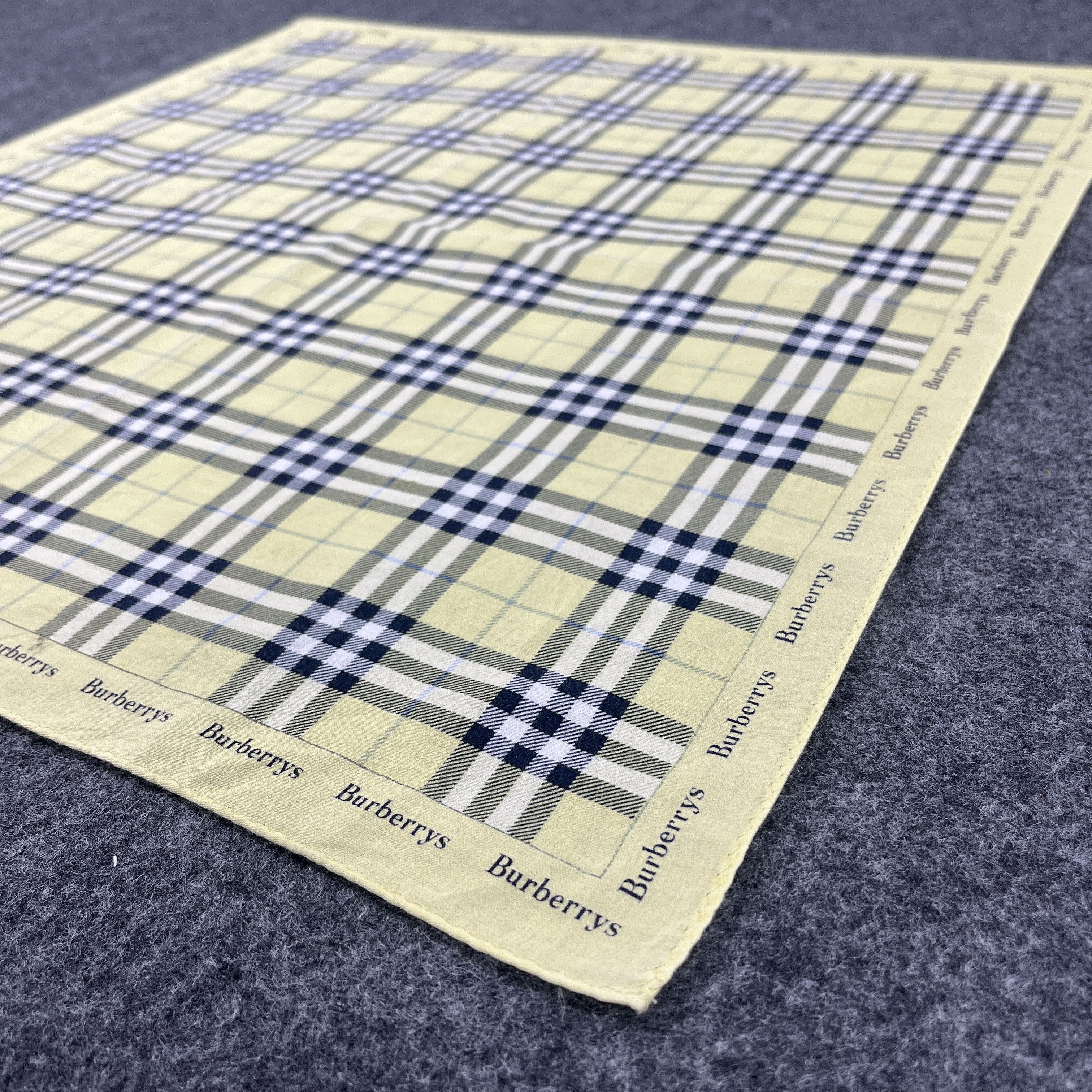 Burberry × Vintage Burberry Handkerchief / Bandana / Neckerchief B461 Size ONE SIZE - 5 Thumbnail