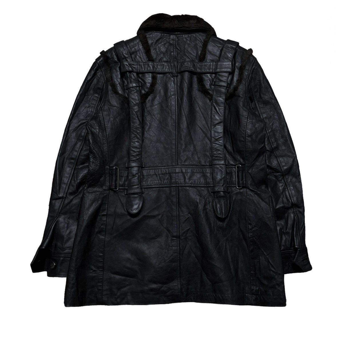 Yoshiyuki Konishi 1990 Yoshiyuki Konishi Ficce Uomo Leather Jacket Size US XL / EU 56 / 4 - 2 Thumbnail