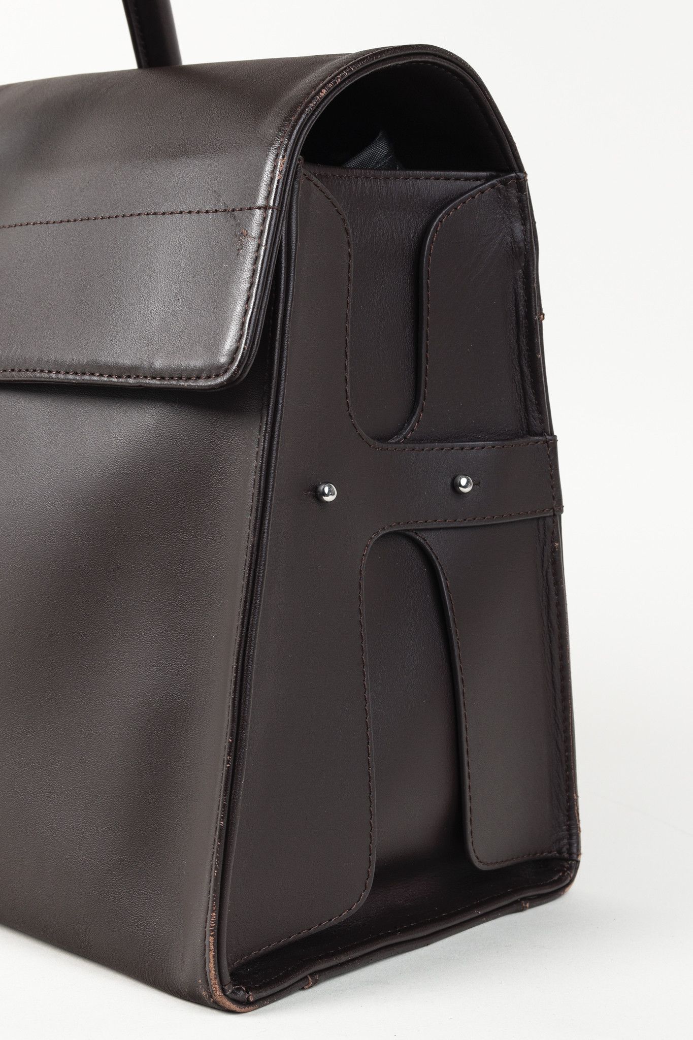 WANT Les Essentiels Want Les Essentiels Brown Leather Briefcase Size ONE SIZE - 11 Thumbnail