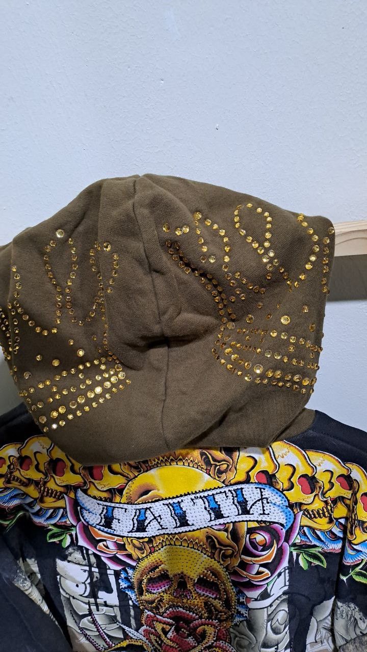 Christian Audigier RARE ! Christian Audigier Overprint Hoodie Size US L / EU 52-54 / 3 - 15 Thumbnail