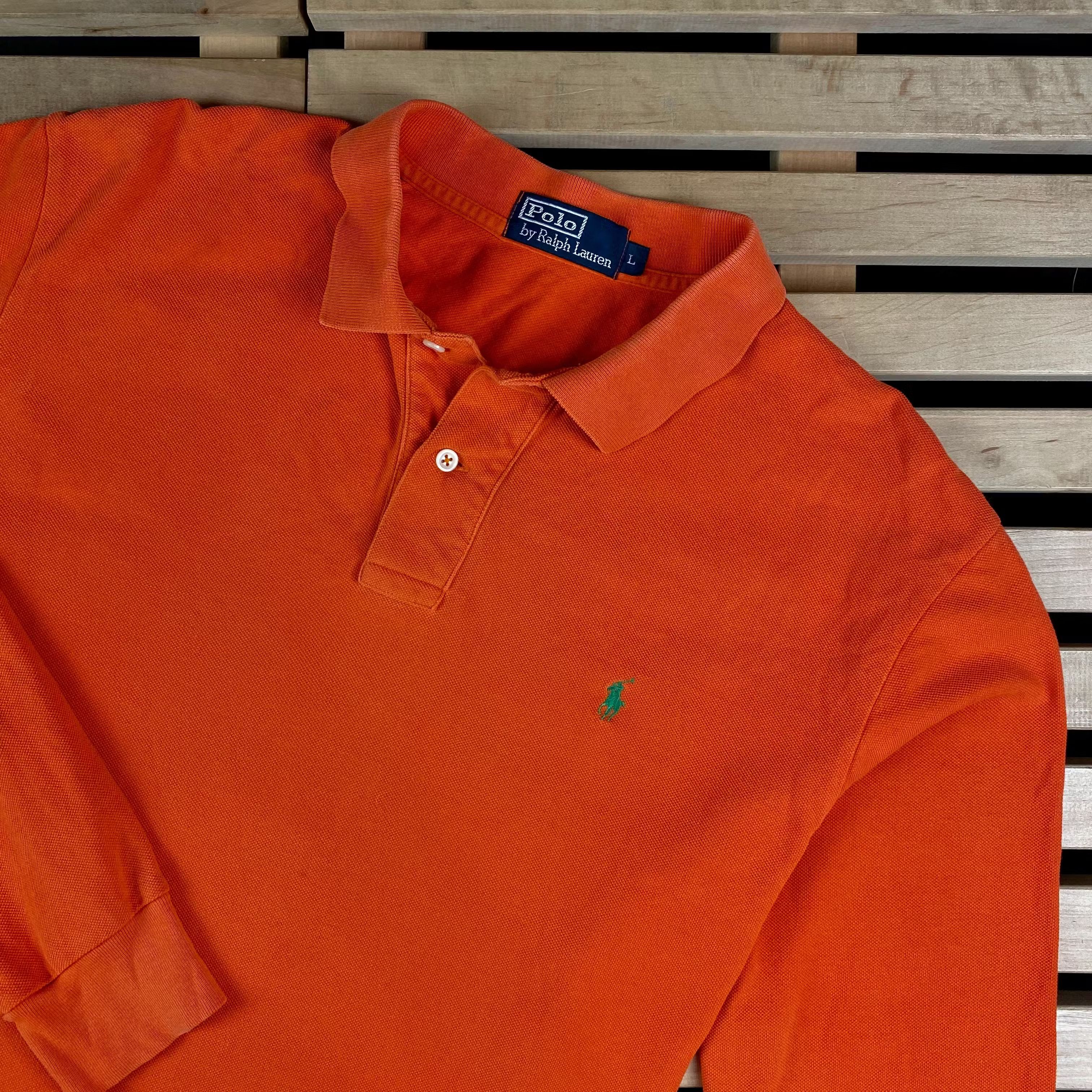 Polo Ralph Lauren × Ralph Lauren × Vintage Mens Polo Long Sleeve Rugby Ralph Lauren Vintage Size L Size US L / EU 52-54 / 3 - 2 Thumbnail