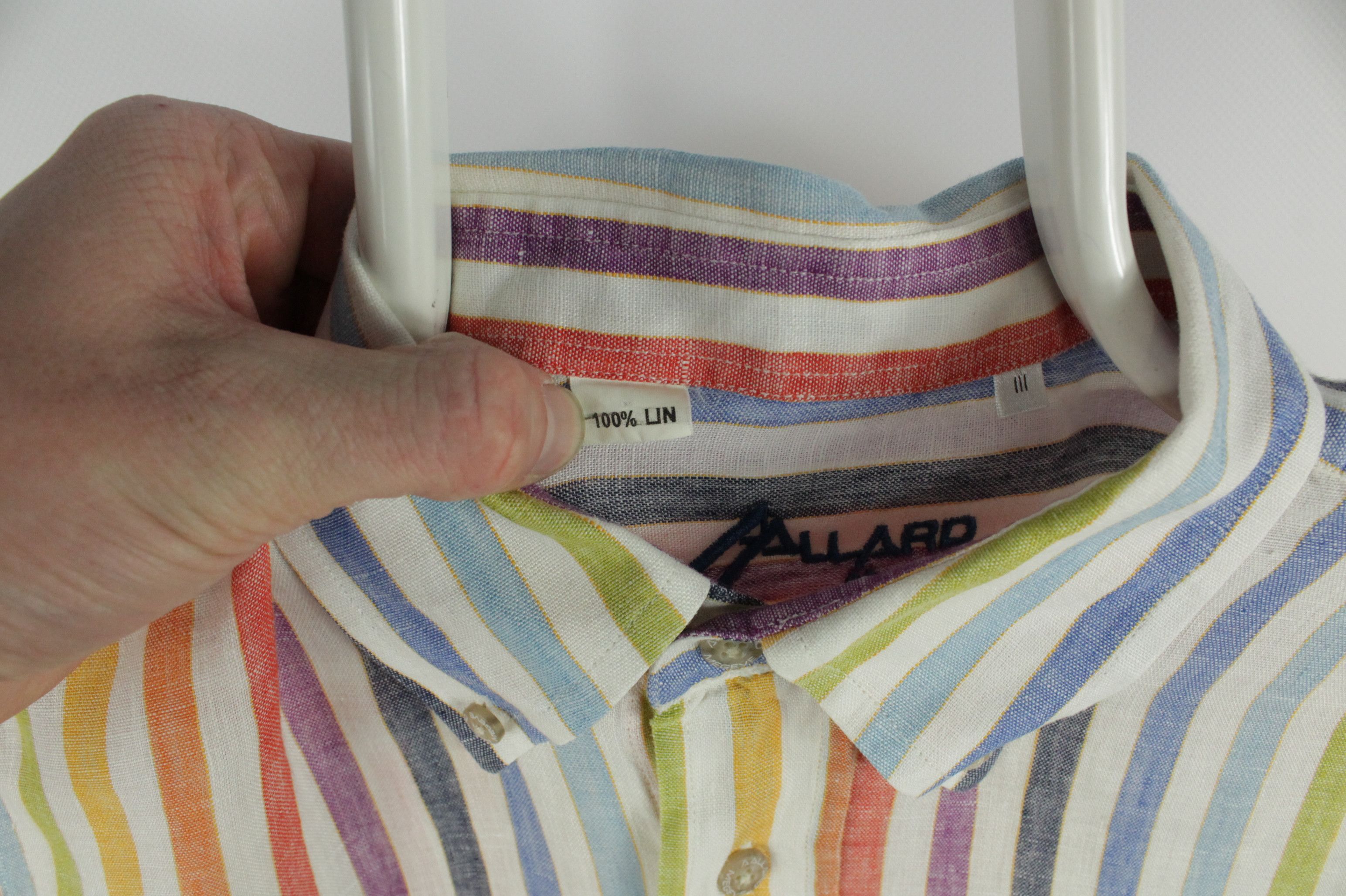 Other AAllard de Megeve Relax Fit Multicolor Linen Shirt Size US M / EU 48-50 / 2 - 4 Thumbnail