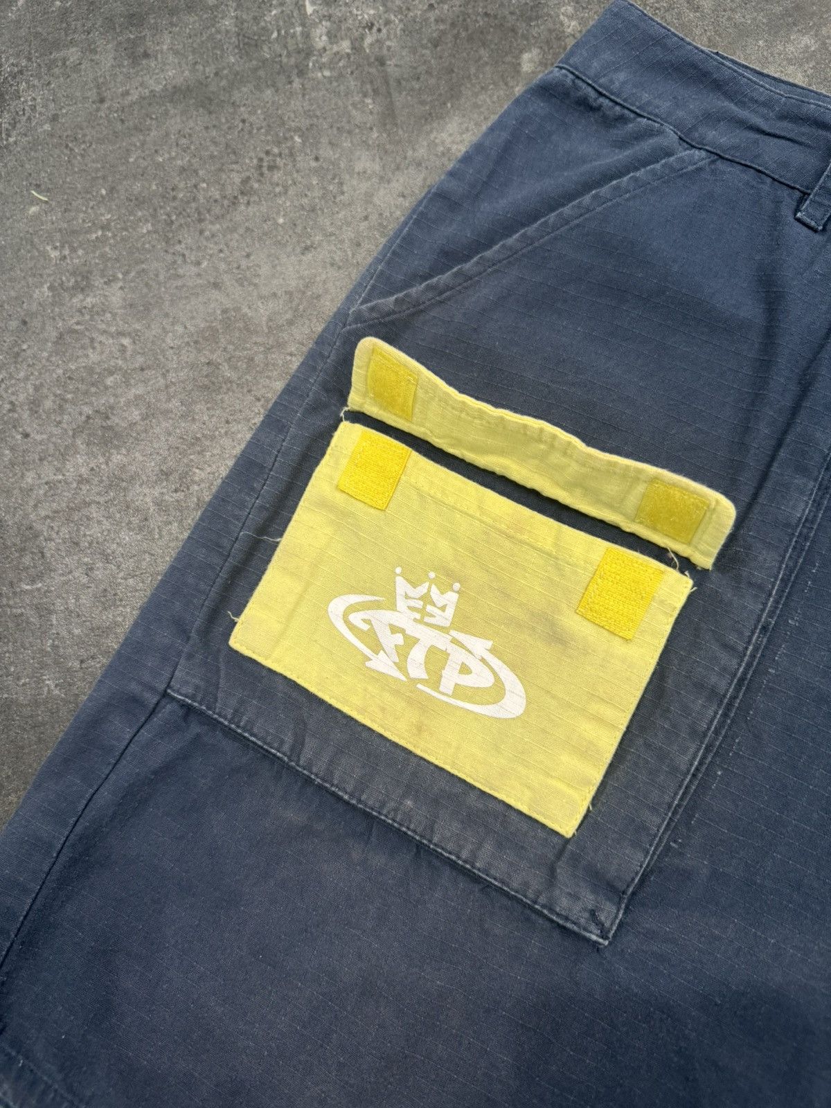 Fuck The Population FTP Ripstop Cargo Shorts Size 34 Navy Blue Size US 34 / EU 50 - 3 Thumbnail