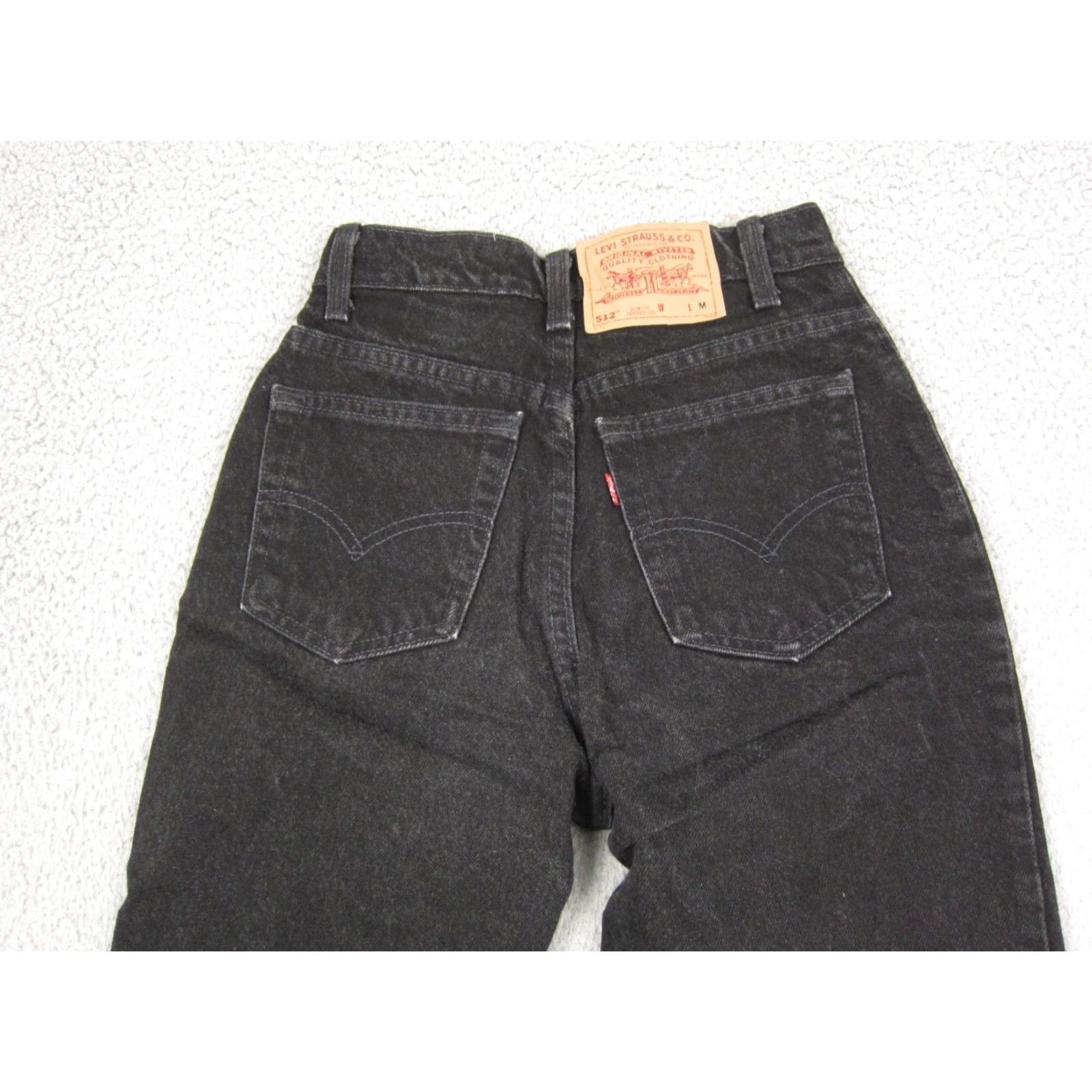 Levi's VINTAGE Levi's 512 Jeans Womens 5 Med Black Slim Fit Tapered Made in USA 90s Jeans Womens Slim Black 90s Levi's 512 Size 27" / US 4 / IT 40 - 2 Thumbnail