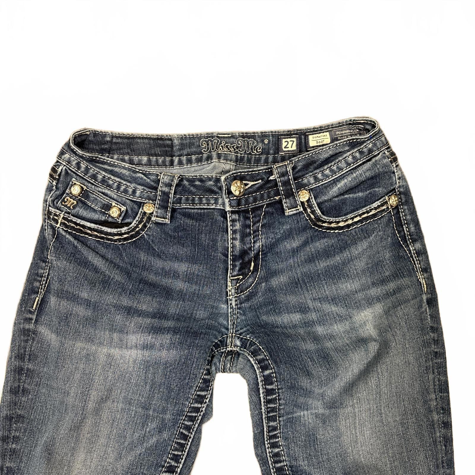 Other y2k miss me distressed studded jeans Size 27" / US 4 / IT 40 - 4 Thumbnail